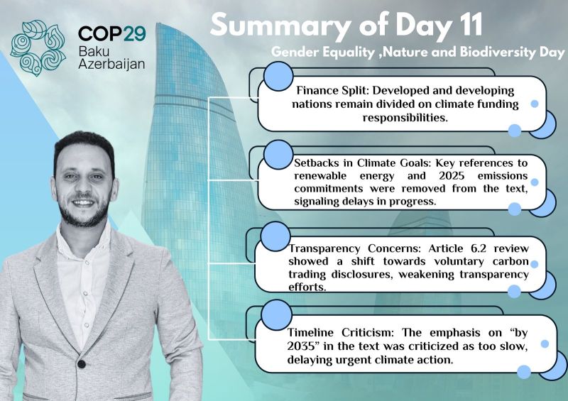 Highlights of Day 11 at COP29: Down to the wire but still split on finance